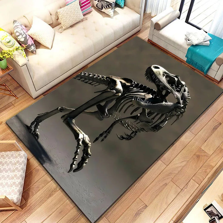 3D Dinosaur Fossil Art Pattern Rug Carpet for Living Room Bathroom Mat Creative Doormat Carpet for Bedroom Home Decor  Коврик