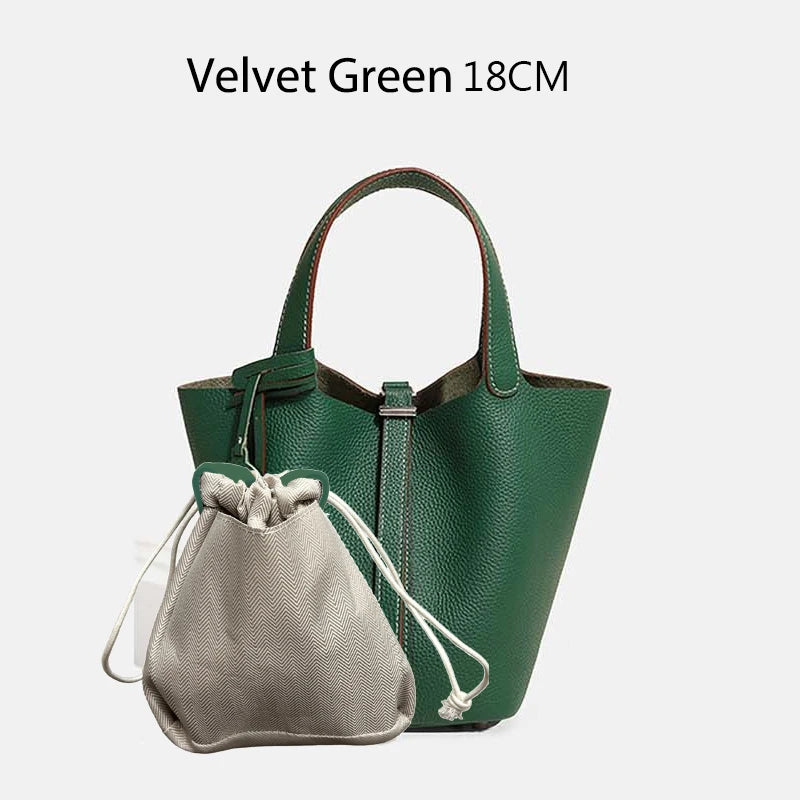 Women Bags Handbags Bucket Bag 18/22 Big Small Fashion Tote Bag Genuine Leather Luxury Quality Designers Lady Hand Bags