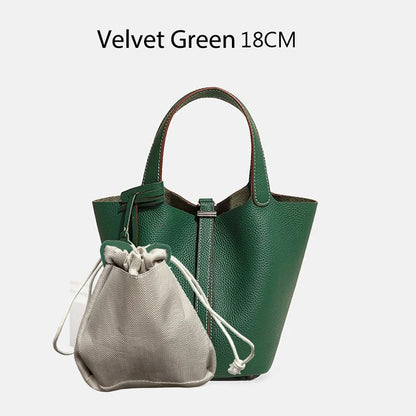 Women Bags Handbags Bucket Bag 18/22 Big Small Fashion Tote Bag Genuine Leather Luxury Quality Designers Lady Hand Bags