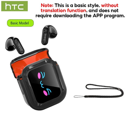 HTC NE20 Original Wireless Bluetooth Earphone In Ear AI Translate Earbud LED Multi-function Touchscreen Noise Reduction Headset