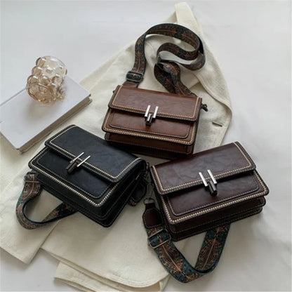 Mini Cross-Body Bags for Women, Adjustable Strap, Small Square Design Purse, Fashion Shoulder Bag, New Designer Mini Leather Bag