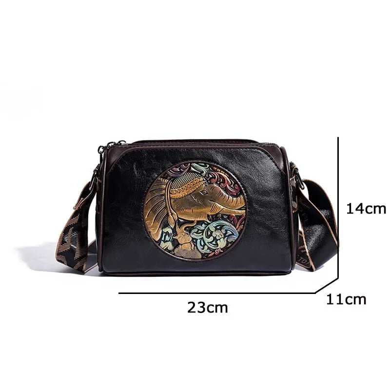 Women Crossbody Bag for Women Elephant Bags Fashion Print High Quality Leather Shoulder Bag Messenger Bags Sac a Main