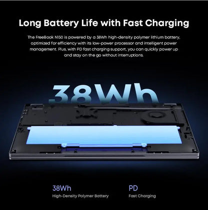 CHUWI FreeBook 2-in-1 Laptop IntelN150 13.4'' Touch 2.5K Screen 16GB LPDDR5 RAM 512GB SSD WiFi6 BT5.2 Convenient Office Notebook