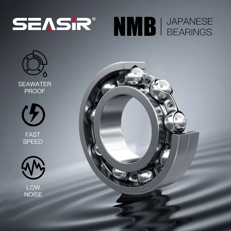 Seasir Commando Power Baitcaster Reel High Speed Gear Ratio 7.1:1  Drag 9kg New Generation Drag Clicker Fresh Saltwater Fishing