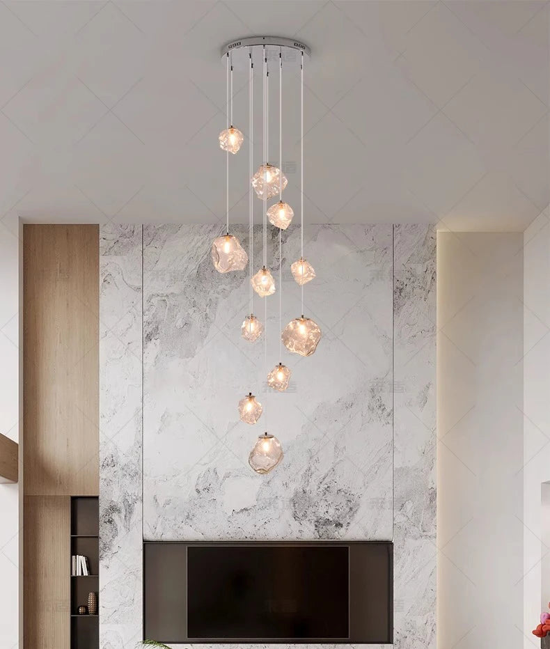 Modern Stair chandelier Pendant lights indoor lighting Ceiling lamp hanging light led Chandeliers for living room indoor lightin