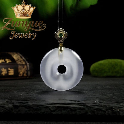 Natural Colorful Cat's Eye Stone Pendant Necklace Elegant Fashion Daily Wear Luxury Quality Fine Jewelry For Women Unisex Gift