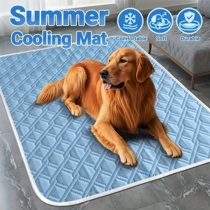 1PCS New Upgraded Ice Cooling Experience Summer Pet Cooling Mat Washable and Breathable Pet Cooling Pad All Season For Dogs Pet
