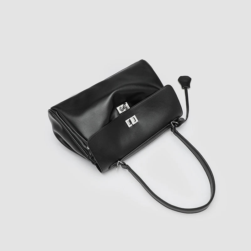Casual Tote Bags For Women Luxury Designer Handbags And Purses 2024 New In PU Lock Tassel Decoration Large Capacity shoulder Bag
