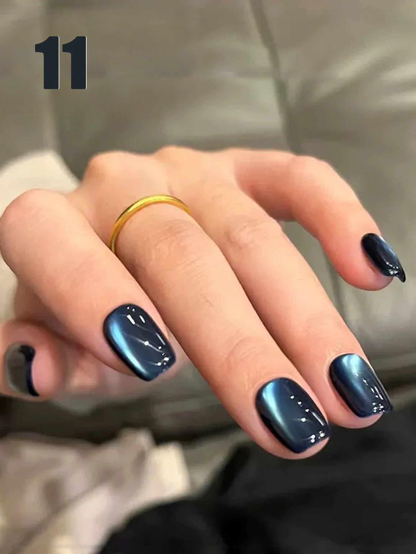 MIANEL 12ML Hit Product Gold Amber Cat Eye Gel Nail Polish 2026 New Blue Glass Beads Cat Eye Gel Nail Green Nails 1-21pcs