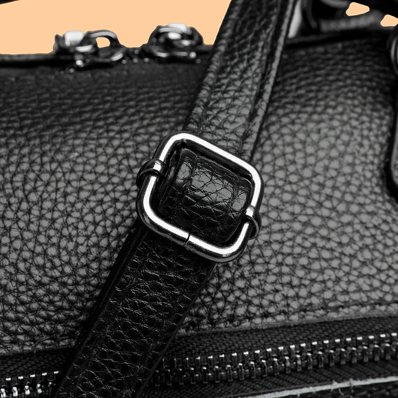 100% Genuine Leather Tote Bag Women Bags Designer Cowhide Luxury Handbags Ladies Shoulder Crossbody Bags Commuting Messenger Sac
