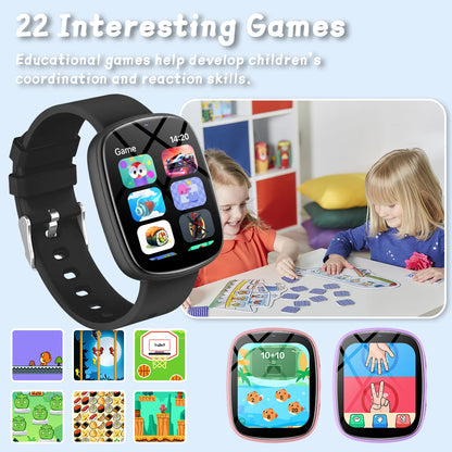 NEW Smart Watch for Children Touch Screen Camera Control 260mAh Long Battery Flashlight 22 Games Learn Partners Boys Girls Gifts