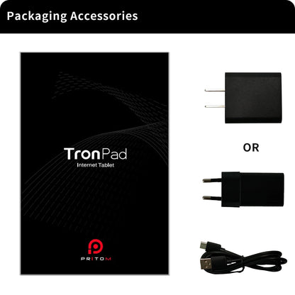 PRITOM 7 Inch Tablet PC 32 GB Android 13 with Quad Core Processor HD IPS Display Dual Camera WiFi with PU Protective Case