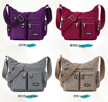 Women's Shoulder bag Nylon Female Travel Handbag Ladies Messenger Bag light CrossBody Bag High-grade Wear-resistant fabric