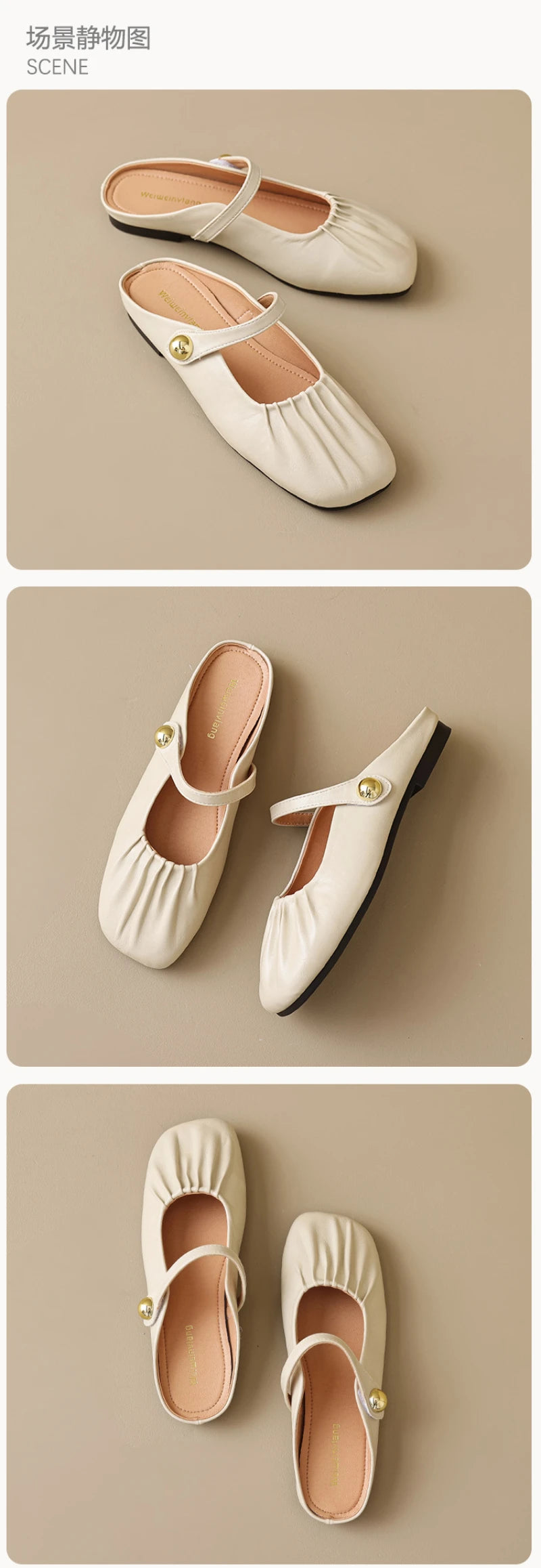 Women Closed Toe Mule Slippers Outdoor Wear Summer Silver One Strap Flat Beach Sandals Elegant Casual Daily Fashion Footwear
