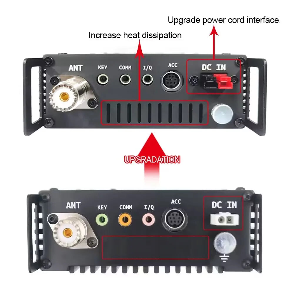 Newest Xiegu G90 20W SSB/CW/AM/FM 0.5-30MHz HF Amateur Radios SDR Structure Built-in Auto Antenna Tuner Short Wave HF Transceive