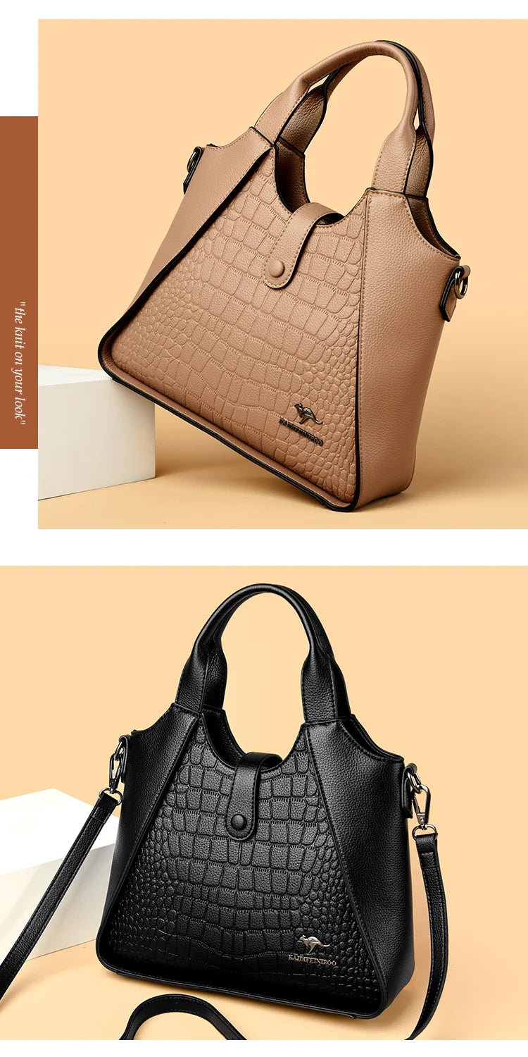 Luxury Designer Handbag Brand High Quality Soft Leather Bags 2024 Sac Crossbody Shoulder Bag For Womens Casual Tote Bag Bolsos