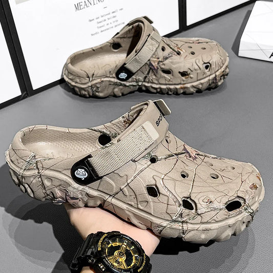 Men Slippers Summer Sandals EVA Platform Garden Shoes Unisex Flat Shoes Women Bedroom Slides High Quality Lightweight Beach
