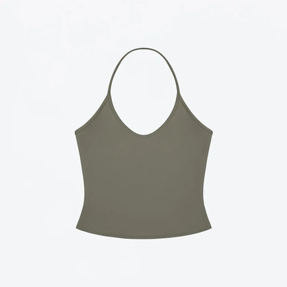 Womens Wide Shoulder Strap Tank Top Racerback Sports Vest High Stretch Slim Fit Basic Camisole Multi Color Casual Workout Wear
