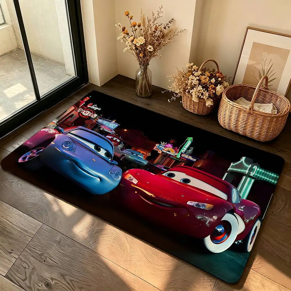 Anime-L-lightning-M-mcqueenS Cool Carpet Bathroom Anti-slip Mat Door Mat Home Decoration Mat Entrance Door Mat Scratch-resistant