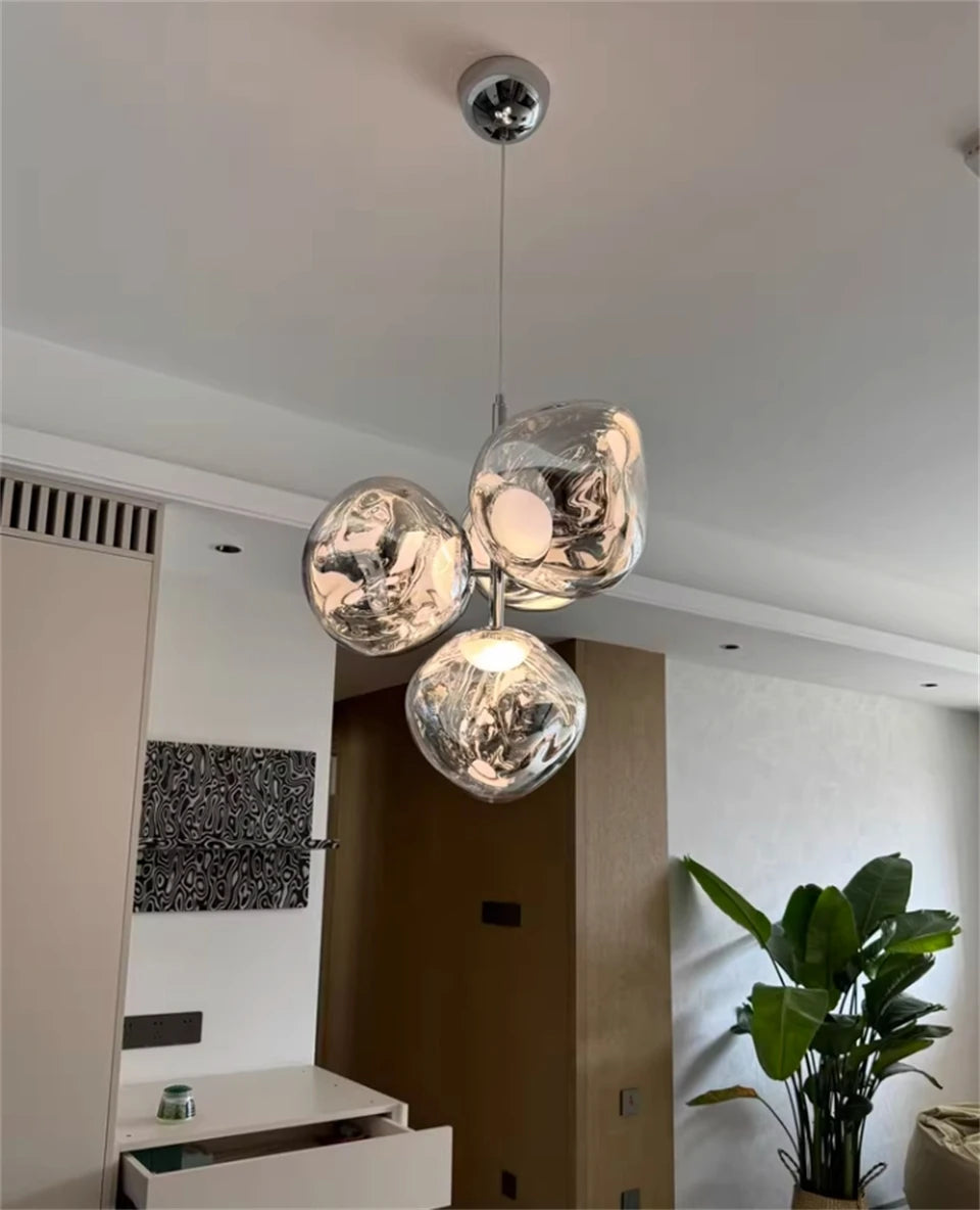 Modern Lava LED Pendant Light PVC Lights Kitchen Hanging Light Fixtures Indoor Decor Living Room Ceiling Lighting Chandelier