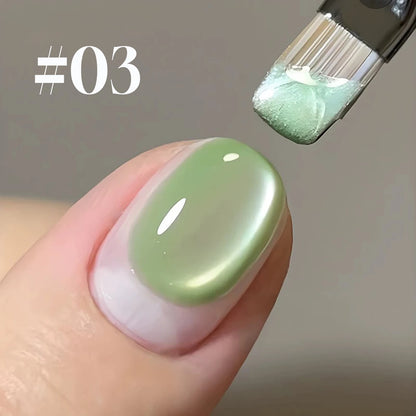 1-24pcs WS Romantic Purple Cat Eye Gel Nail Polish New Style Super Flash Versatile Whitening Purple Glass Bead Cat Nail Salon