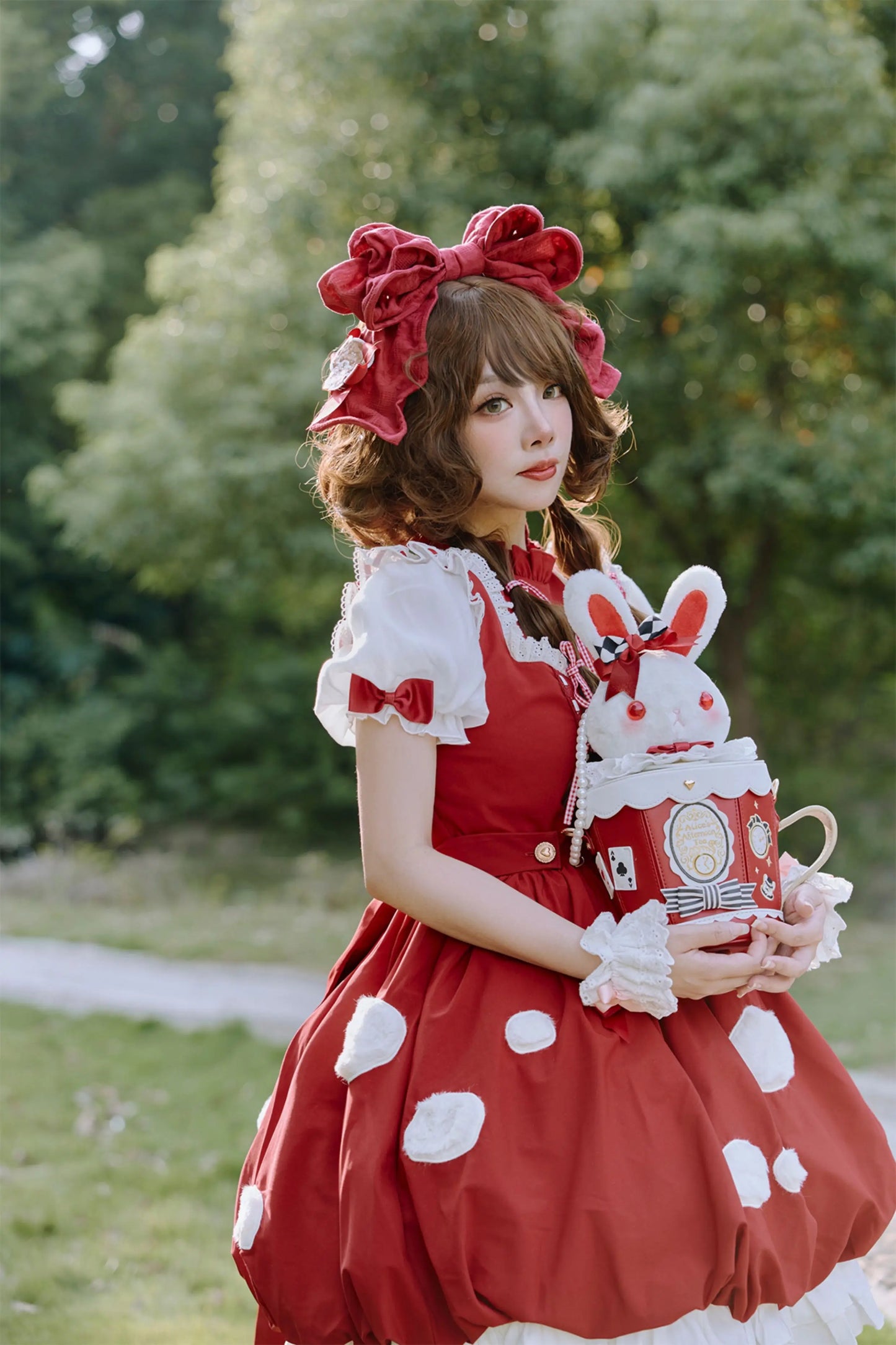 Japanese Original Lolita Cartoon Cute Rabbit Plush Shoulder Bag Sweet Kawaii Jk Uniform Oblique Span Bag