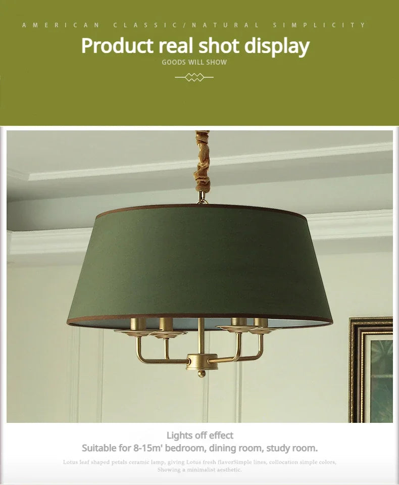 Modern Ceiling Chandeliers Stylish Simplicity Nordic Fabric Lampshade Living Room Dining Bedroom Home Decor Lightings Led Lights