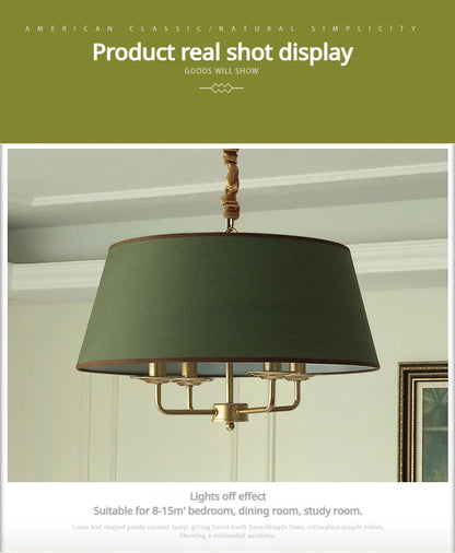 Modern Ceiling Chandeliers Stylish Simplicity Nordic Fabric Lampshade Living Room Dining Bedroom Home Decor Lightings Led Lights