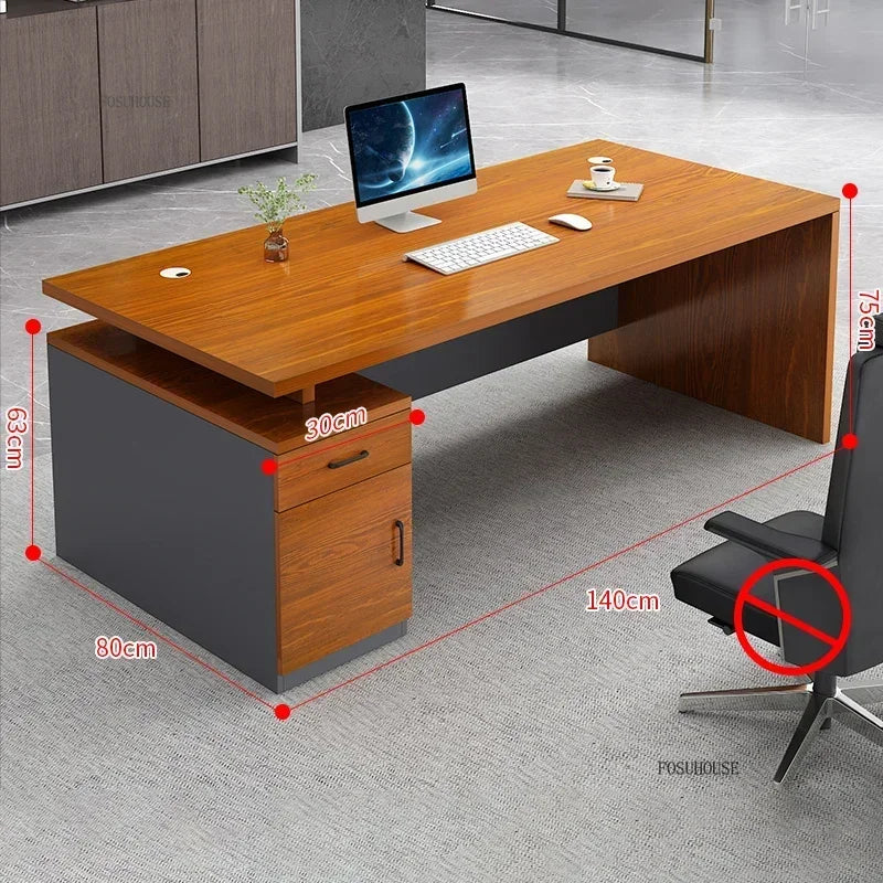Study Room Single Computer Desk  Office Furniture Nordic Designer Staff Office Desks Nordic Simple Boss Training Office Desk GZ