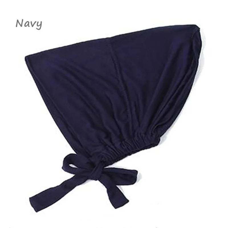 New Soft Modal Muslim Turban Hat Inner Hijab Caps Islamic Underscarf Bonnet India Hats Female Headwrap Turbante Mujer