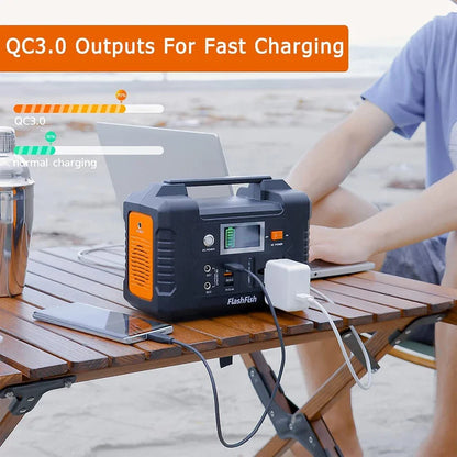 For E200 Portable Power Station Battery Supply Solar Charge Solar Generator AC DC Outdoor Camera Drone Power 200W 151WH