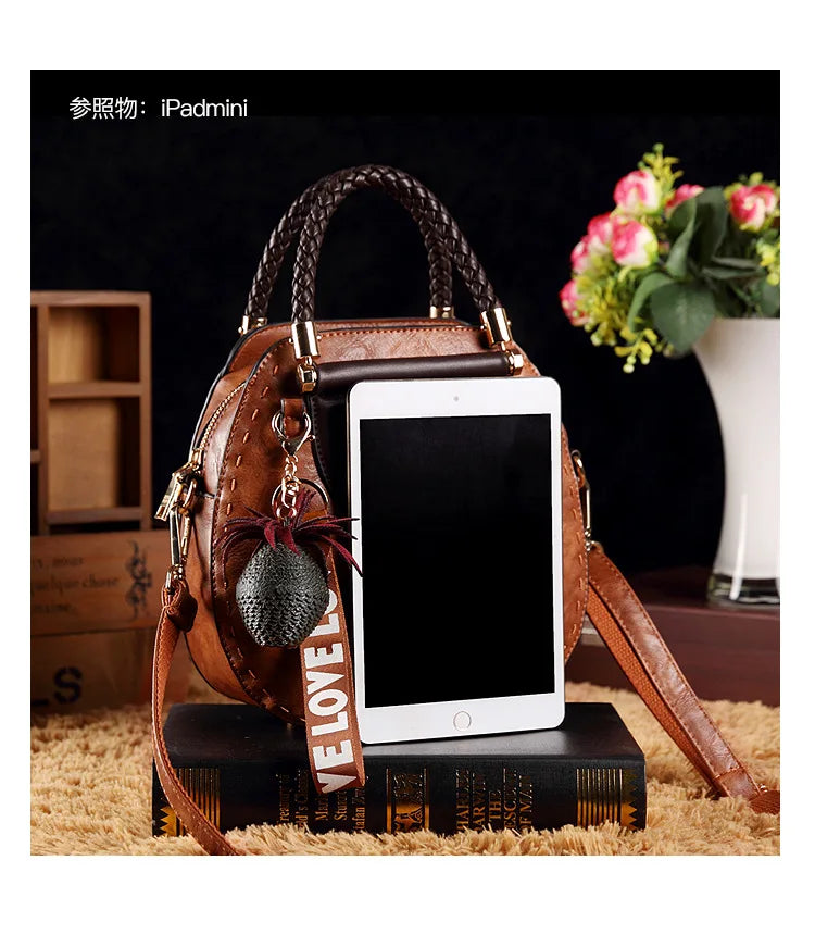 Vintage Women's Bag Luxury Designer Boston Style Women Shoulder Bag High Quality Fashion Crossbody Bags Female Handbags