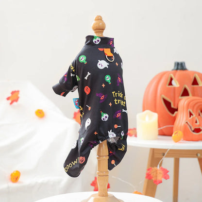 Girl Halloween Pajamas Apparel For Small Dogs Chest Closed Pet Indoor Home Wear Clothes Overall Tracksuit Chihuahua Yorkshire