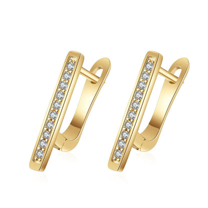 925 Silver Needle Princess Crystal Square Zircon Drop Earrings for Women Trendy Simplicity Jewelry Girl Sweet Gifts New