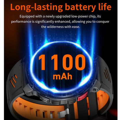 2026 New T-Rex3 Pro 1100mAh Battery Smart Watch GPS path 5ATM Waterproof Sports Run tracker Outdoors Compass Military Smartwatch