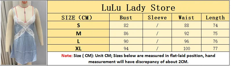 Sexy Blue Satin Lace Slip Mini Dress Women Spaghetti Strap V Neck Hollow Out Bodycon Dresses Lady Summer Beach Short Gown 2026