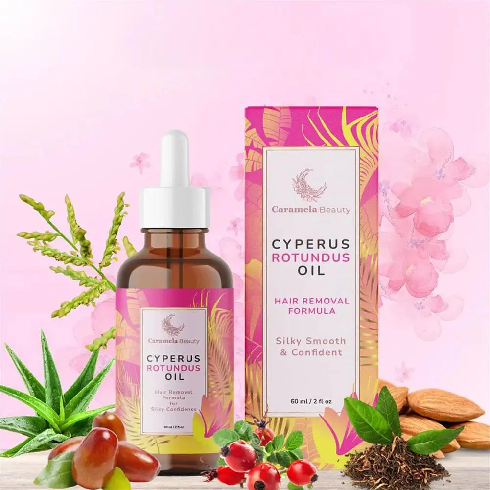 Caramela Beauty Oil for Hair Removal Soft Smooth Skin Care Deep Hydration Anti Hair Growth Inhibition After Shave Oil