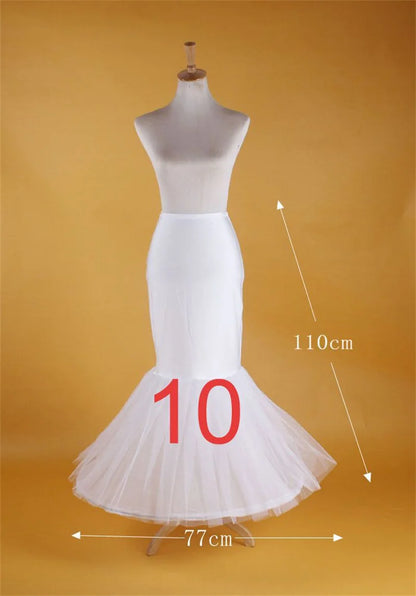 New Bridal Wedding Petticoat Underskirt Prom Hoop Crinoline Fancy Skirt Slip 11 Styles Customized