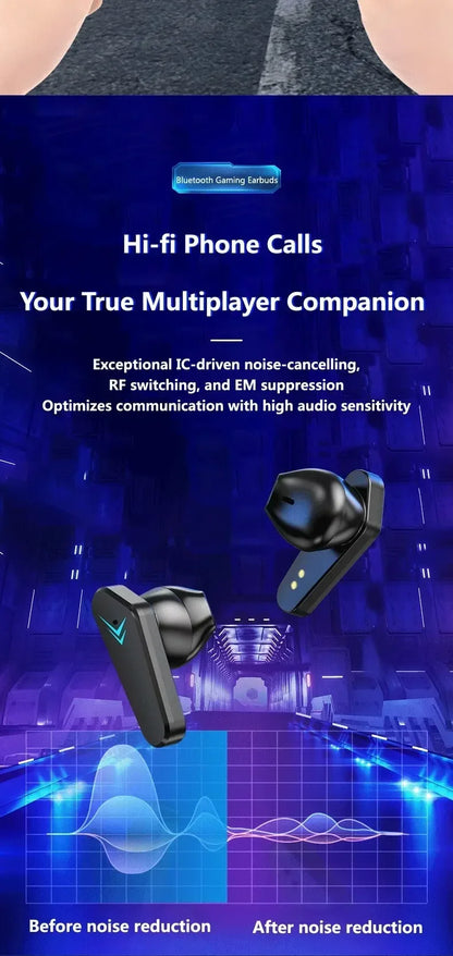 NEW X15 TWS Earphones Bluetooth Wireless Gamer Headphones 65ms Low Latency Earbuds Fone Gamer Headset Gamer with Mic