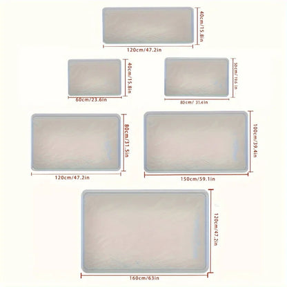 Exclusive Gold Crown Area Mat - Washable Rug for Living Room Bedroom Kitchen, Elegant Indoor Floor Decor