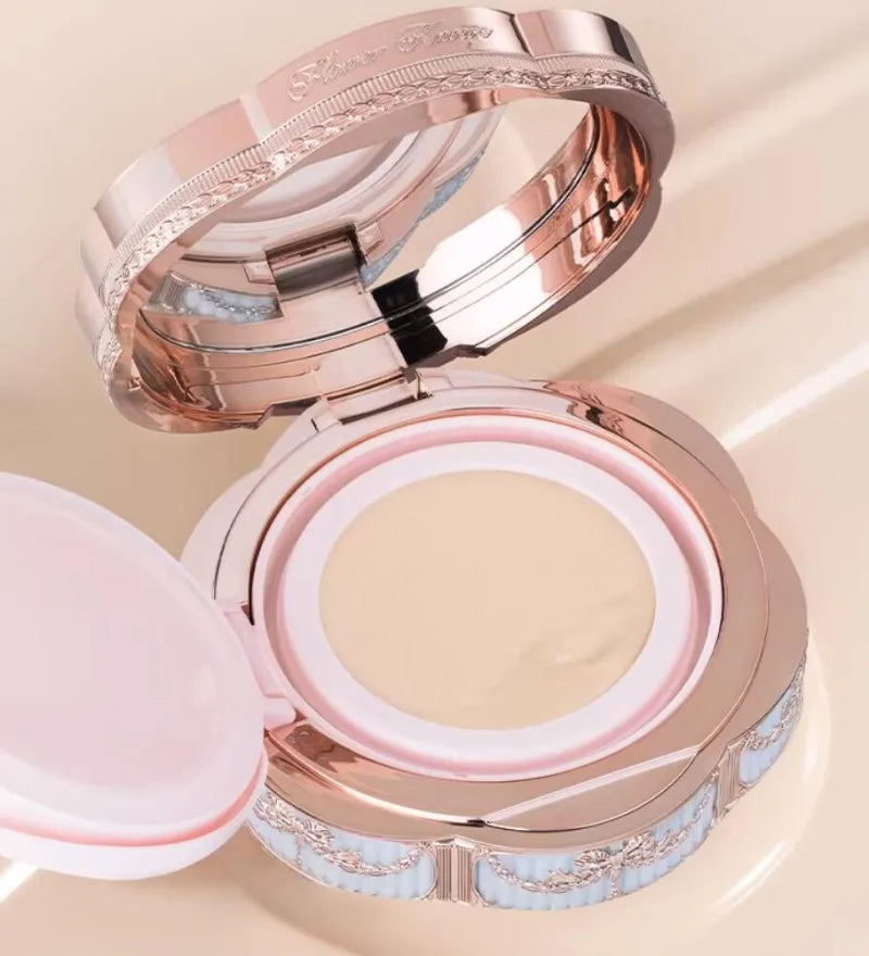 Flower Knows Bunny Garden Collection Cushion CC Cream Face Foundation Concealer Makeup Base Korean Long Lasting Fond De Teint