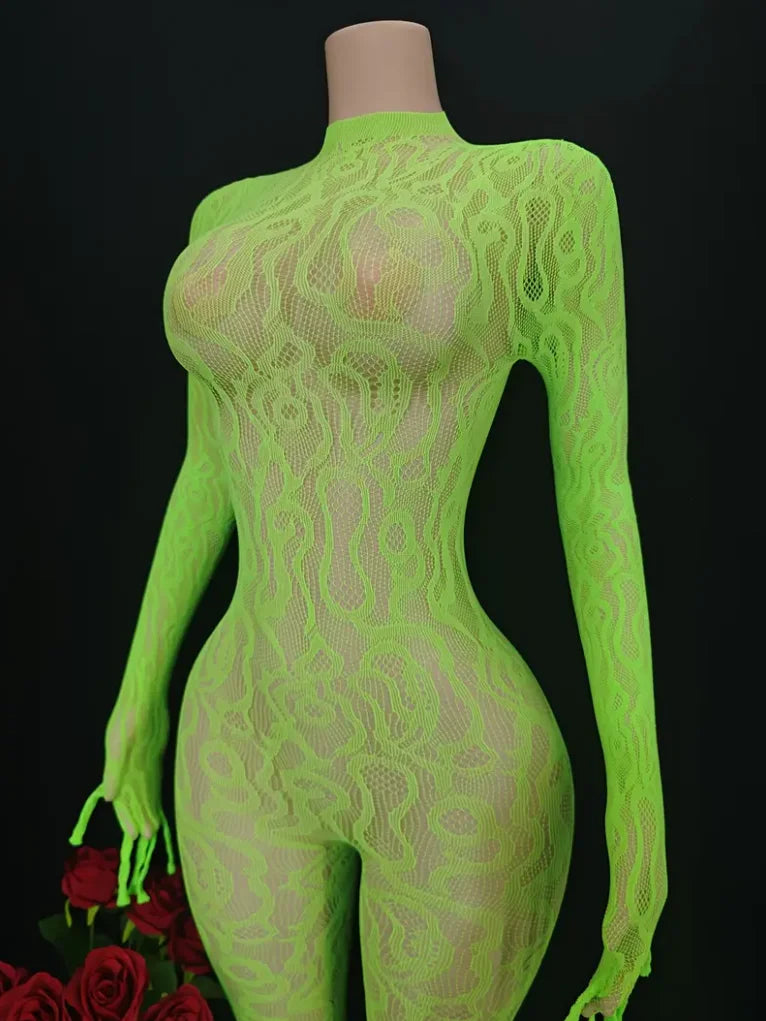 Hot Sexy Leopard Fishnet Bodysuit Women Sexy Lingerie Porn Roleplay Outfits Full Bodystockings Lace Underwear Fashion Jumpsuit