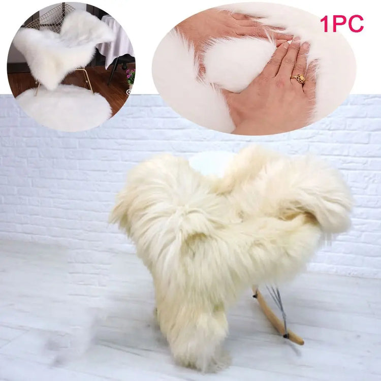 Imitation Wool Non Slip Fluffy Shaggy Floor Protection Soft Rugs Washable Sheepskin Rug Bedroom Mats Faux Fur Home Decor