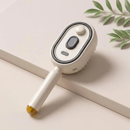 New Electric Hair Care Spray Massage Comb Self Cleaning Steam Essential Oil Brush Hair Oil Applicator Scalp Massager For Women