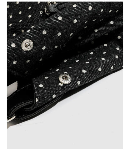 Fashionable Vintage Messenger Bags New Polka Dot Handbag Korean-style Large-capacity Tote Bags Versatile Comfortable Casual Bags
