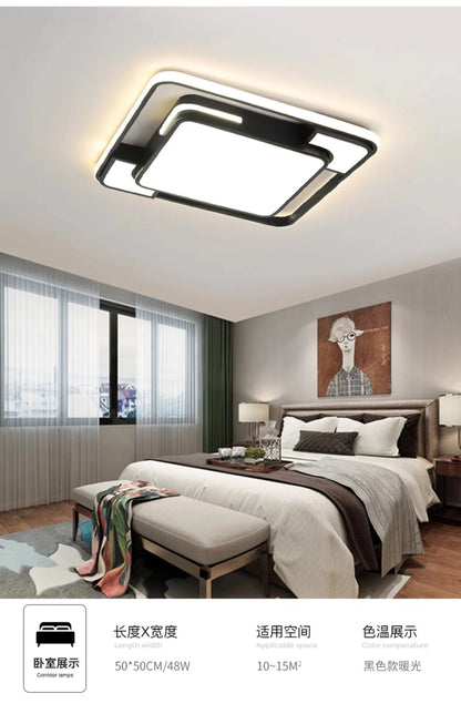 Living Room LED Ceiling Lamp Modern Simple Bedroom Room Dining Light Nordic Lustre Home Decoration Interior Lighting Chandelier