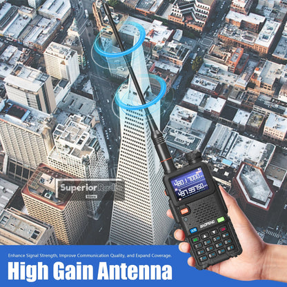 2/4PCS Baofeng UV-5RM 10W Walkie Talkie  Wireless Copy Frequency  Long Rang Type-C Charge Long Range FM Flashlight Two Way Radio