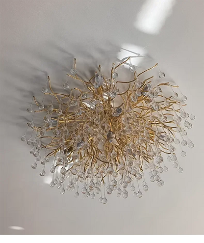 Rectangle Luxury Gold Crystal Chandelier For Dining Living Room Lobby Kitchen Table Modern Lurxy Gold Crystal Celling Chandelier
