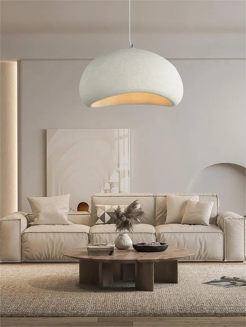 Nordic Wabi Sabi Pendant Lamps Dining Room Lighting Modern Living Room Bedroom LED Ceiling Chandelier Loft Lustre Hanging Lights