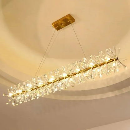 French crystal chandelier, romantic firefly, snowflake, light luxury, modern creativity, warm bedroom, dining room chandeliers
